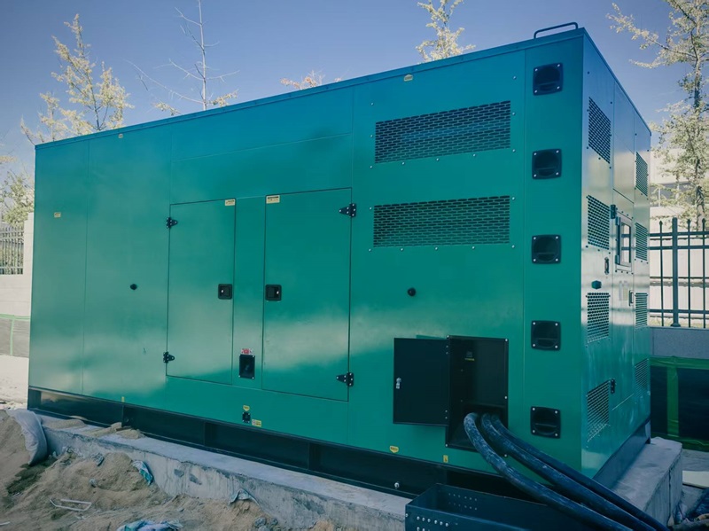 800KW柴油发电机组调试完毕，投入运行